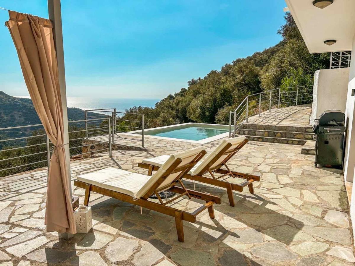 הוילה Kámbos Kampos View - Quiet House At The End Of The Road, Private Pool מראה חיצוני תמונה