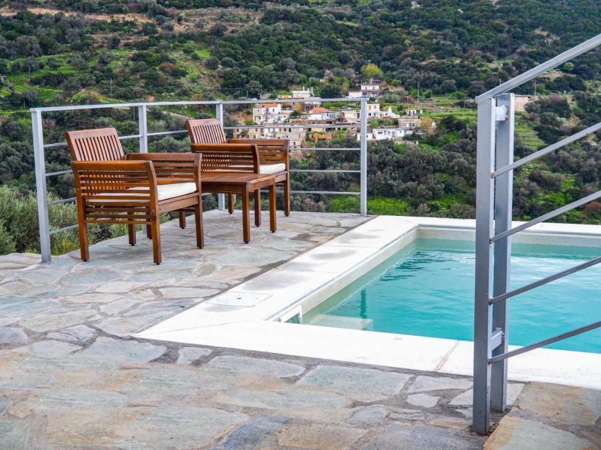 הוילה Kámbos Kampos View - Quiet House At The End Of The Road, Private Pool מראה חיצוני תמונה