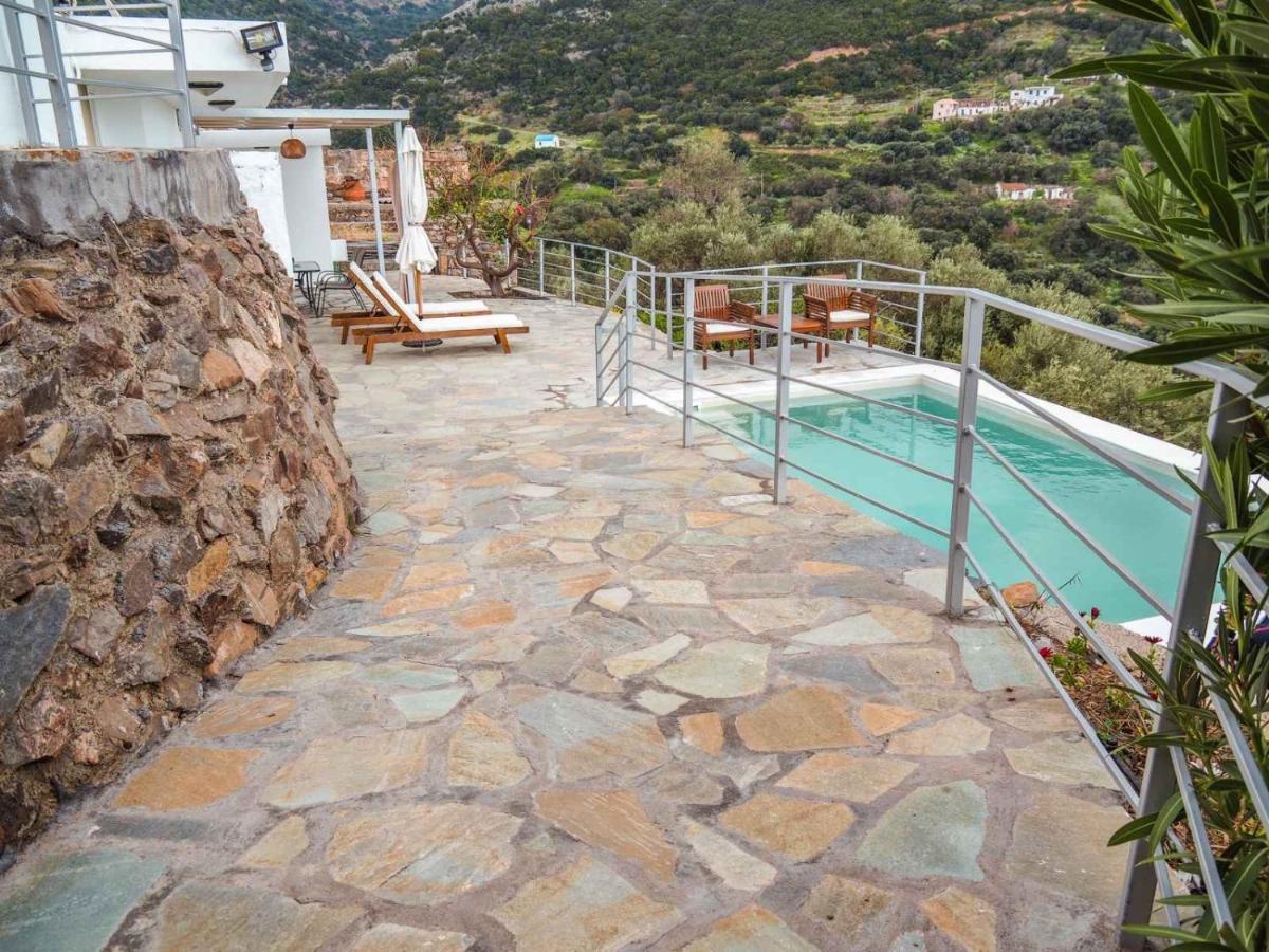הוילה Kámbos Kampos View - Quiet House At The End Of The Road, Private Pool מראה חיצוני תמונה
