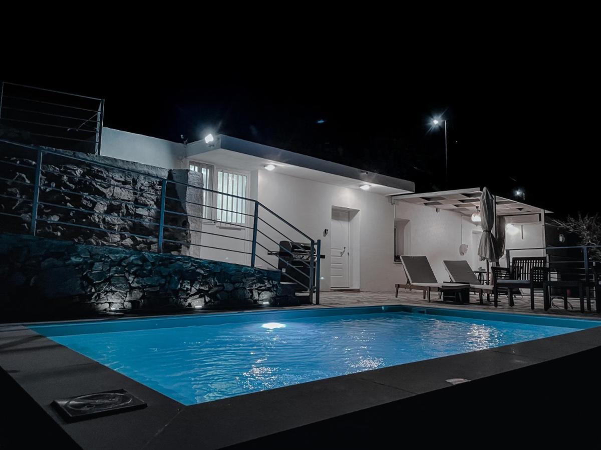 הוילה Kámbos Kampos View - Quiet House At The End Of The Road, Private Pool מראה חיצוני תמונה
